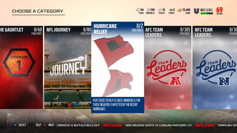 Never let it be said I didn’t do my part to help people in need. (Screenshot: Madden NFL 18/EA)